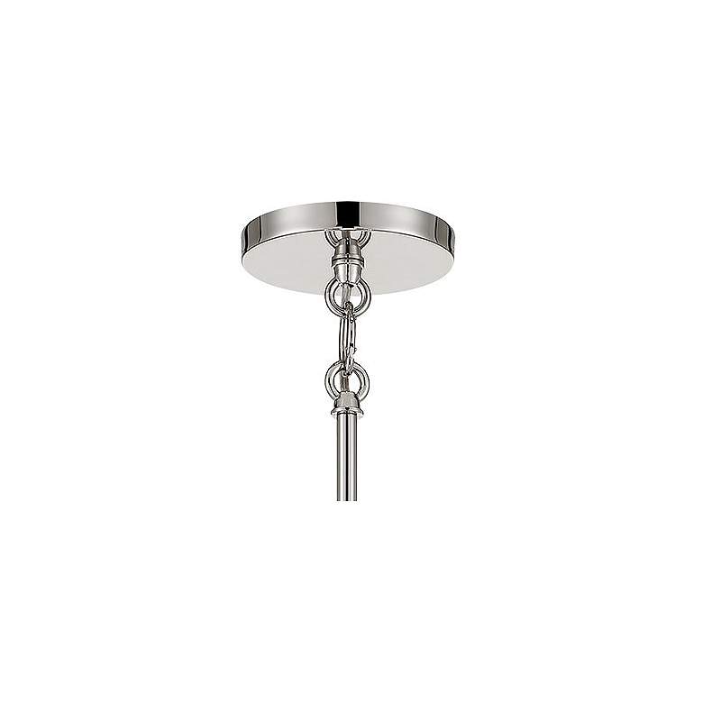 Image 3 Metropolitan Sutton 4-Light 24.38-in Polish Nickel Pendant with Silk Shade more views
