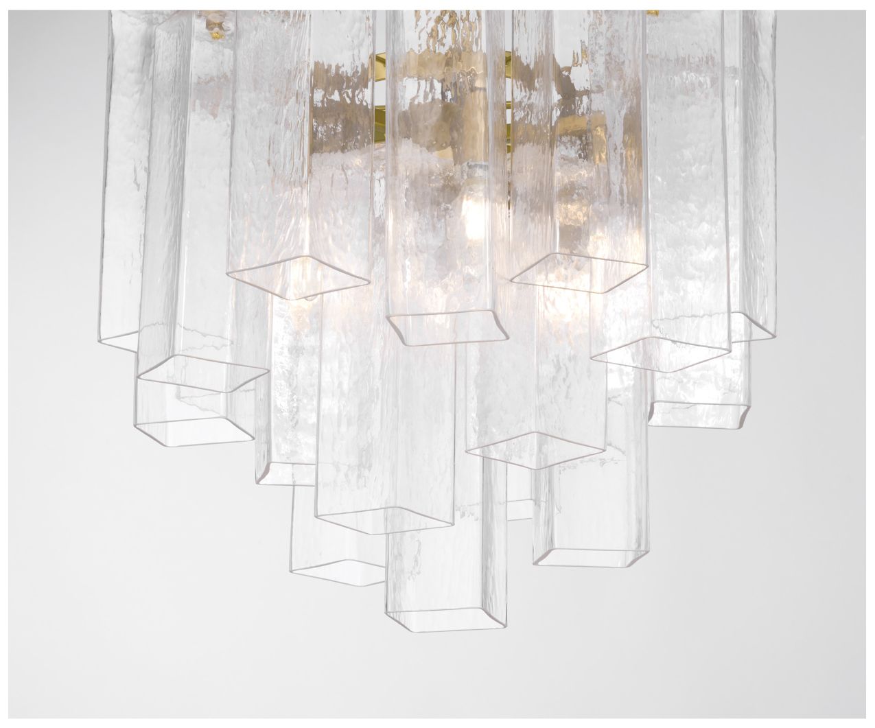 Image 3 Metropolitan Torvento 6-Lt 17.75-in Legacy Brass Pendant with Clear Glass more views