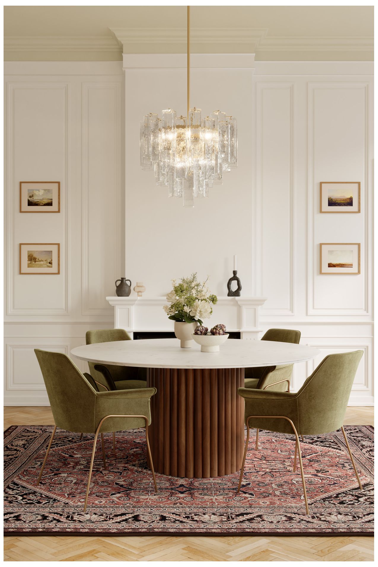 Image 4 Metropolitan Torvento 9-Lt 25.25-in Legacy Brass Pendant with Clear Glass more views