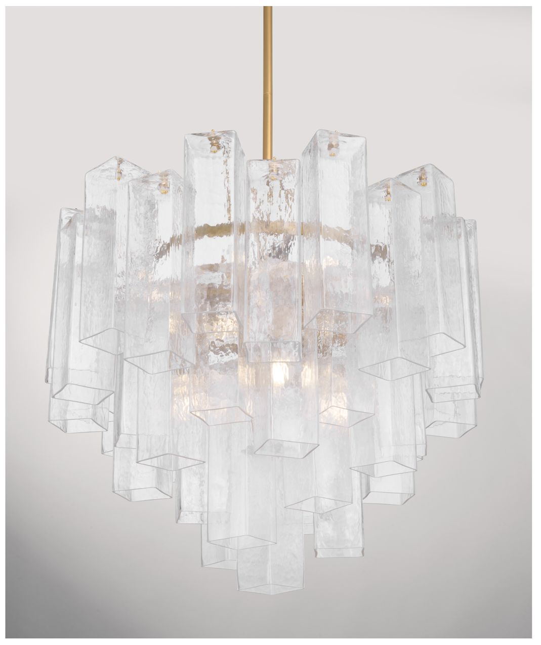 Image 5 Metropolitan Torvento 9-Lt 25.25-in Legacy Brass Pendant with Clear Glass more views