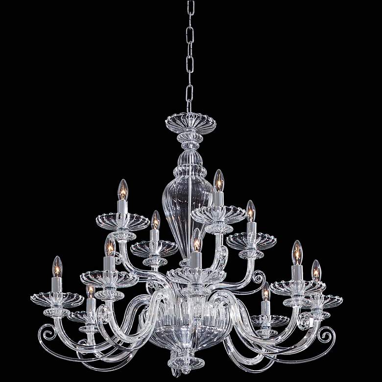 Image 1 Metropolitan Traditional 29 1/2 inch Wide Clear Glass Chandelier