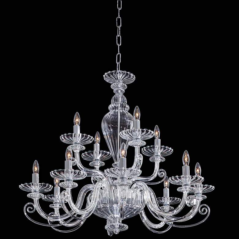 Image 1 Metropolitan Traditional 29 1/2" Wide Clear Glass Chandelier