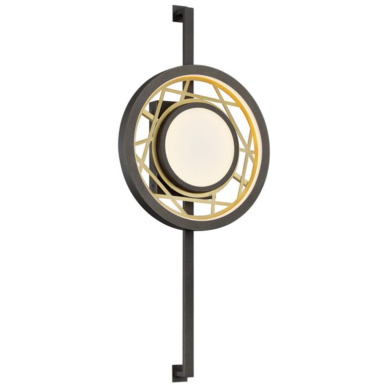 Image 1 Metropolitan Tribeca LED 12.25-in Iron and Soft Brass Indoor Wall Sconce