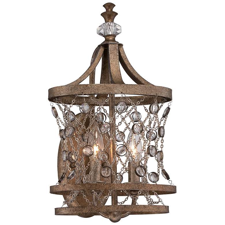 Image 1 Metropolitan Vel Catena 20 1/4" High Gold Wall Sconce