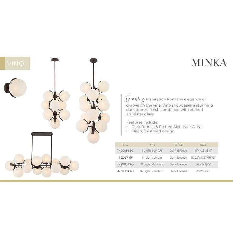 Image 7 Metropolitan Vino 1-Light 8-in Dark Bronze Indoor Wall Sconce more views