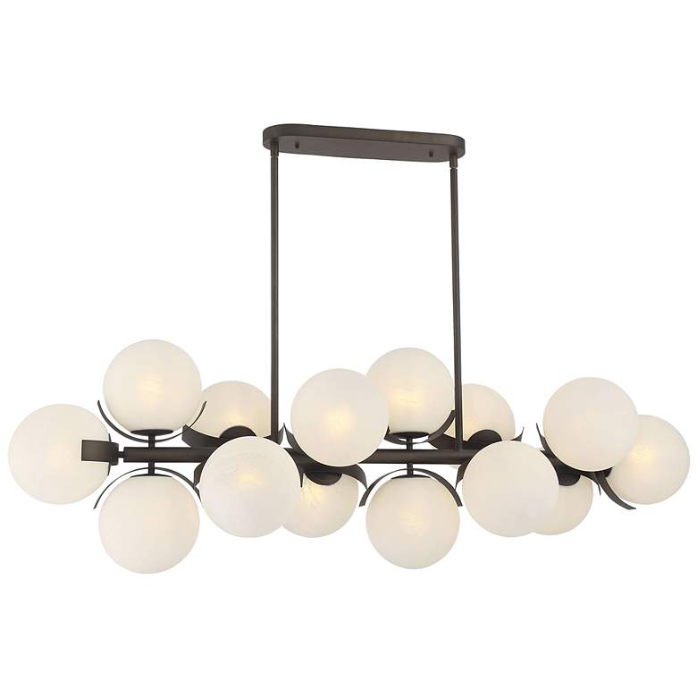 Image 1 Metropolitan Vino 14-Light 17.5-in Dark Bronze Indoor Island Chandelier