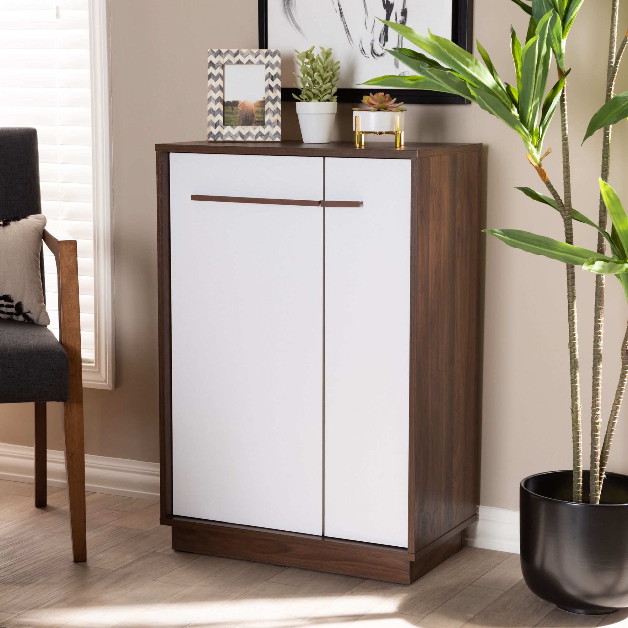 Shoe cabinet for discount entryway