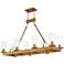 Metuchen 44" Wide Aged Gold Kitchen Island Light Chandelier