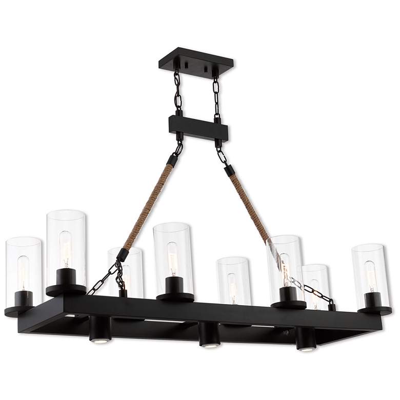 Image 4 Metuchen 44" Wide Bronze Kitchen Island Light Chandelier more views