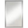 3_Metzeo Chrome 22" x 33" Rectangular Wall Mirrors Set of 2 more views