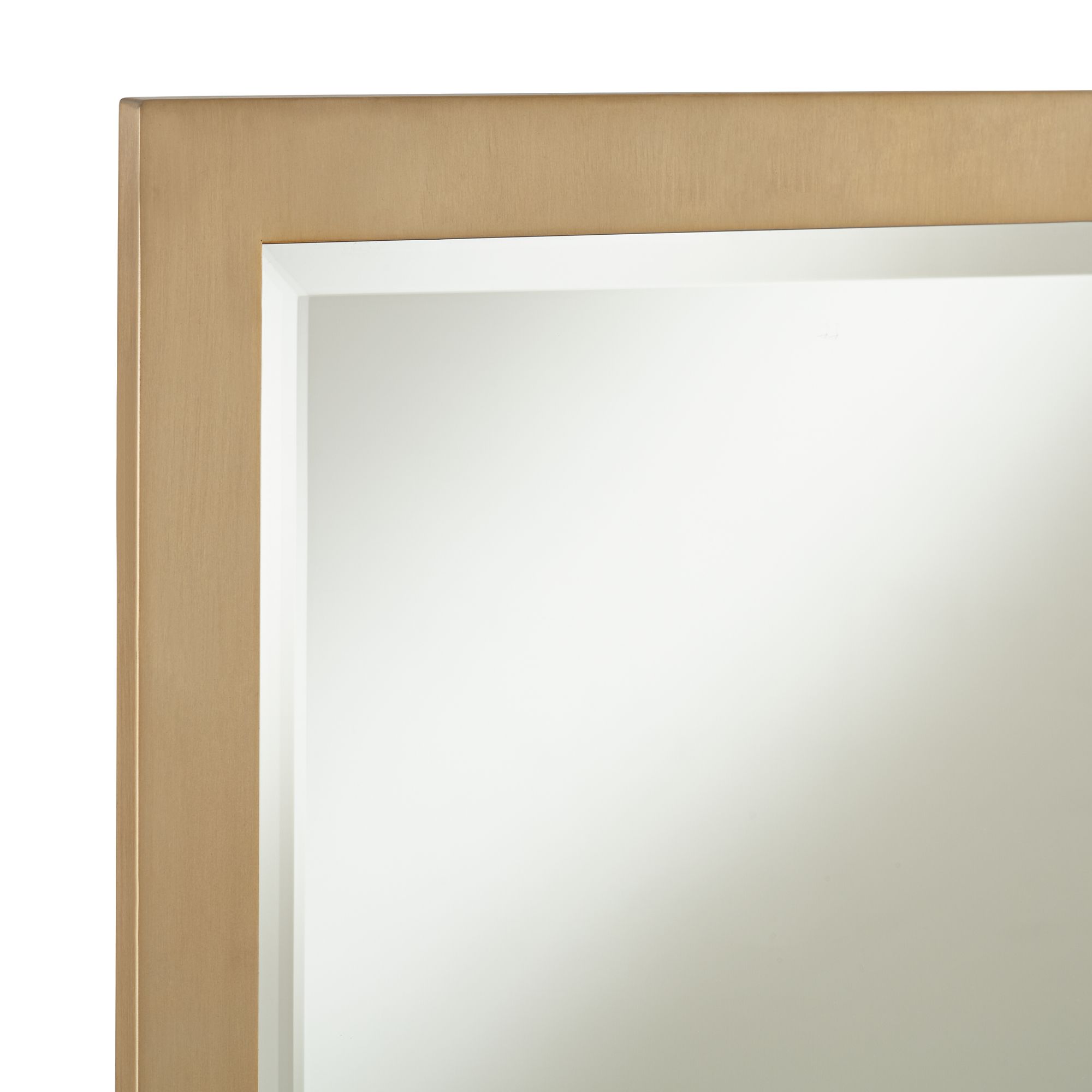 Image 3 Metzeo French Brass 22" x 33" Rectangular Wall Mirrors Set of 2 more views