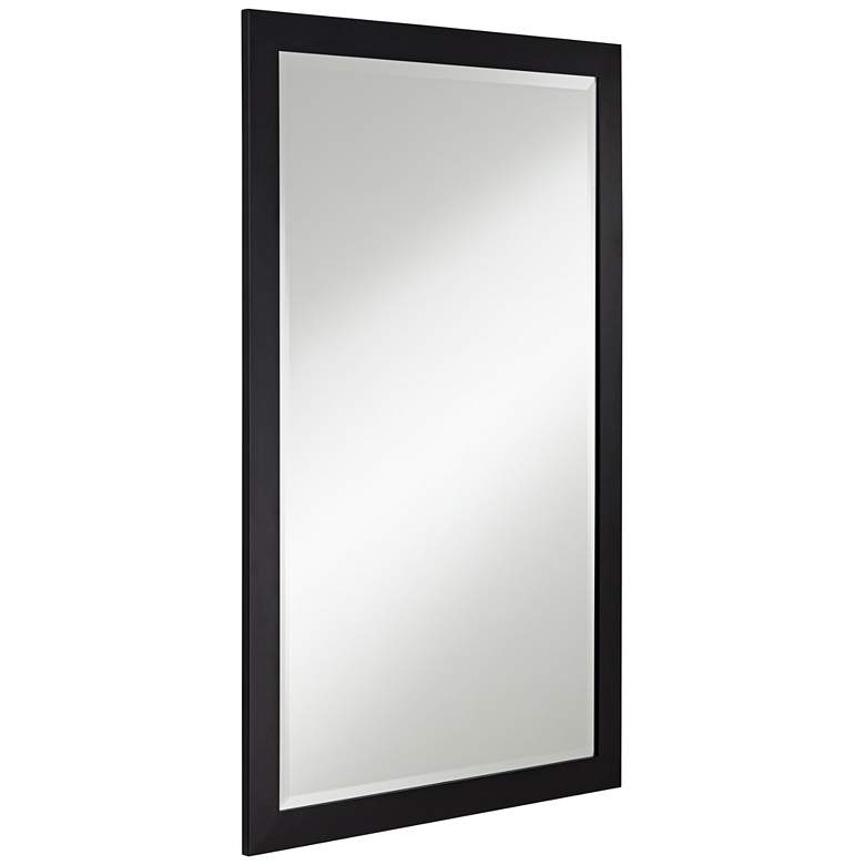 Image 6 Metzeo Matte Black 22 inch x 33 inch Rectangular Wall Mirror more views