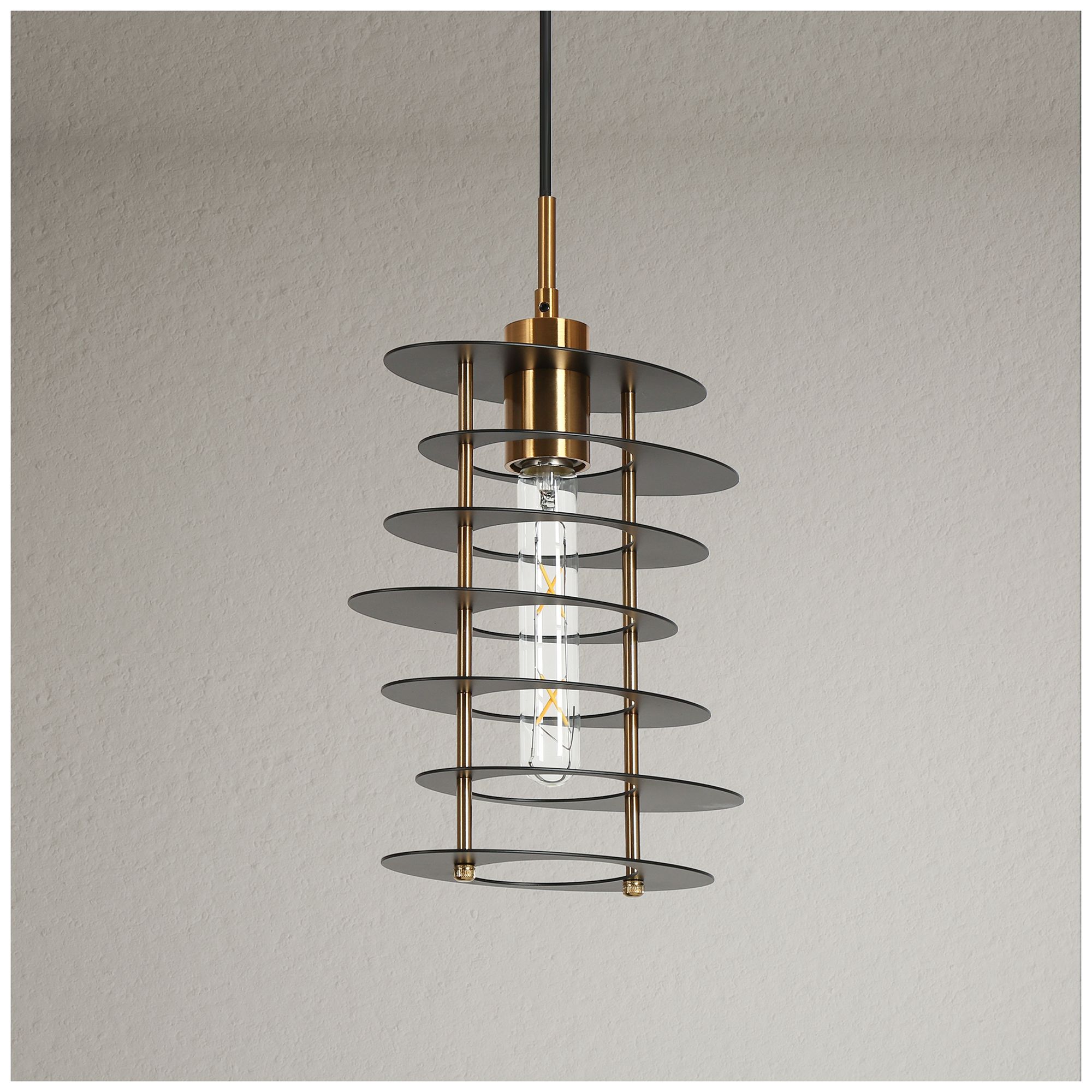 Image 3 Meubelkonst 1-Light Black Gold Pendant Light more views
