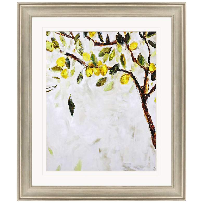 Image 1 Meyer Lemon Tree 48" High Rectangular Giclee Framed Wall Art