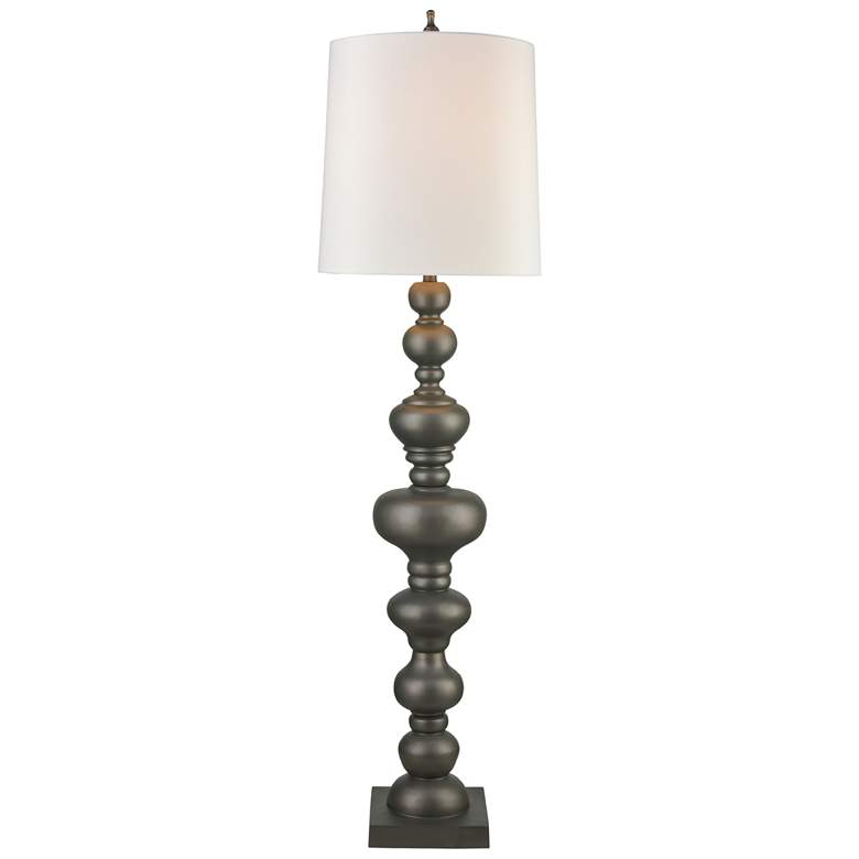 Image 1 Meymac 74 inch High 1-Light Floor Lamp - Pewter - Includes LED Bulb