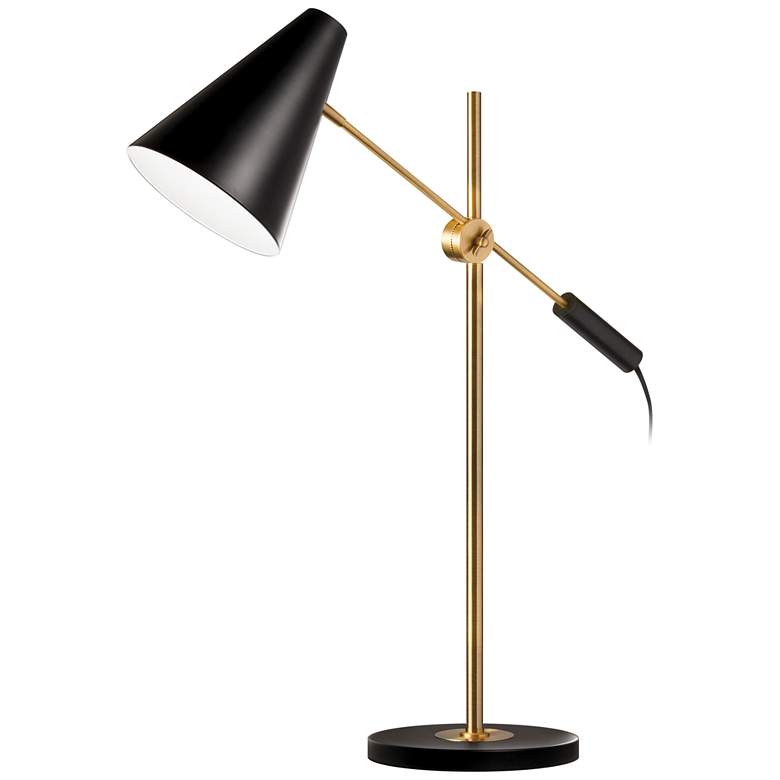 Image 1 Mezza Black and Vintage Bronze Adjustable Desk Lamp