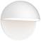 Mezza Cupola™ 8" High White LED Outdoor Wall Light