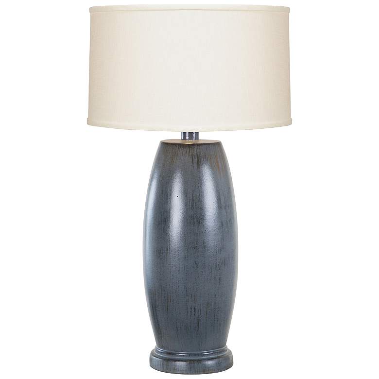 Image 1 Mezzaluna 29" Charcoal Blue LED Table Lamp