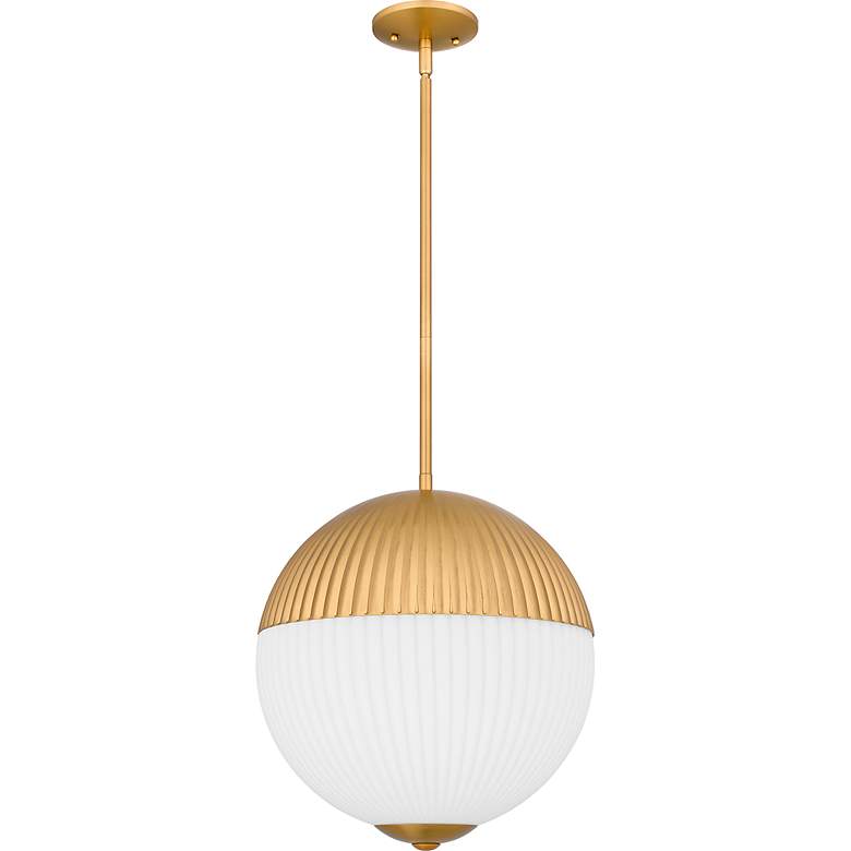 Image 3 Mia 2-Light Brushed Gold Pendant Light more views