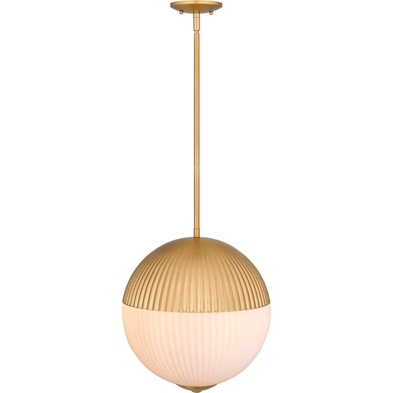 Image 4 Mia 2-Light Brushed Gold Pendant Light more views