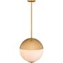 4_Mia 2-Light Brushed Gold Pendant Light more views