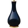 Mia 23 1/2" Dark Navy Blue Porcelain Vase Accent Table Lamp