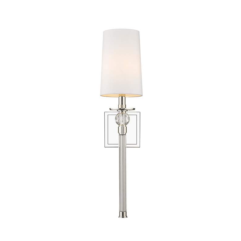Image 2 Mia 25" High Polished Nickel Wall Sconce more views