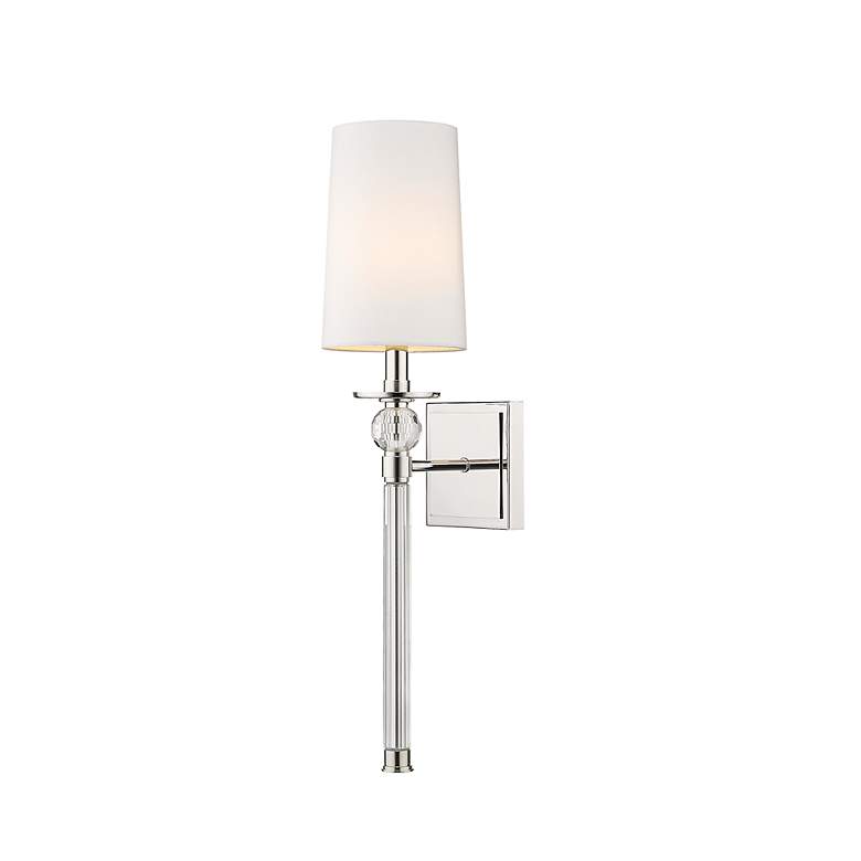 Image 3 Mia 25" High Polished Nickel Wall Sconce more views