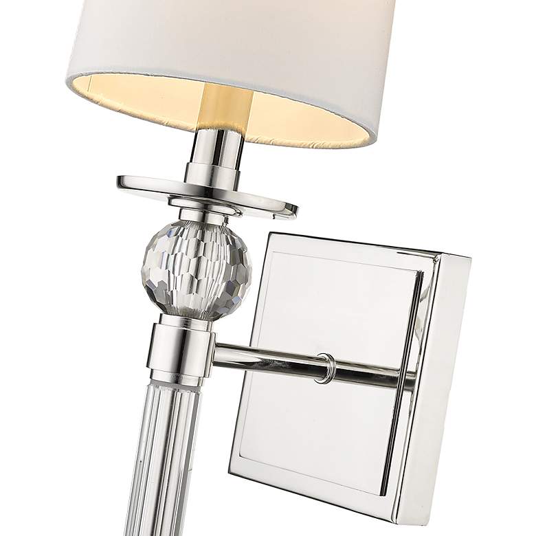Image 4 Mia 25" High Polished Nickel Wall Sconce more views