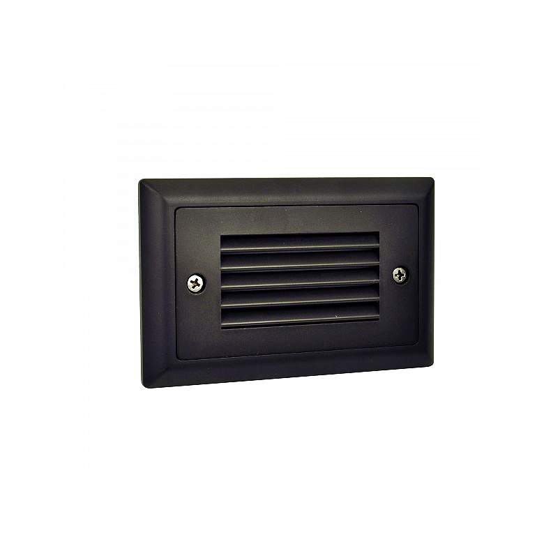 Image 1 Mia 4 3/4"W Bronze Horizontal Louvered LED Mini Step Light