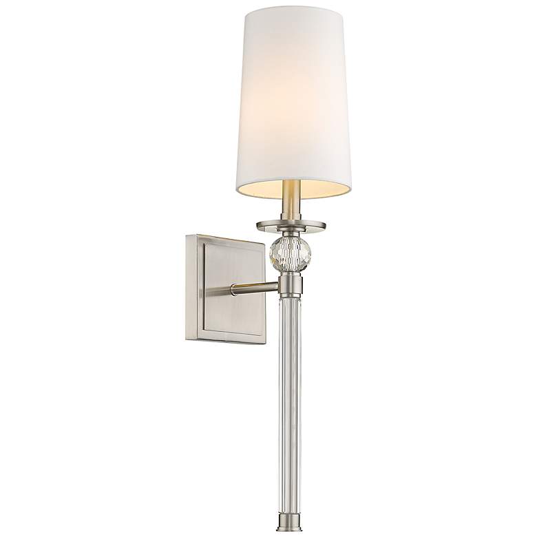 Image 1 Mia by Z-Lite Brushed Nickel 1 Light Wall Sconce