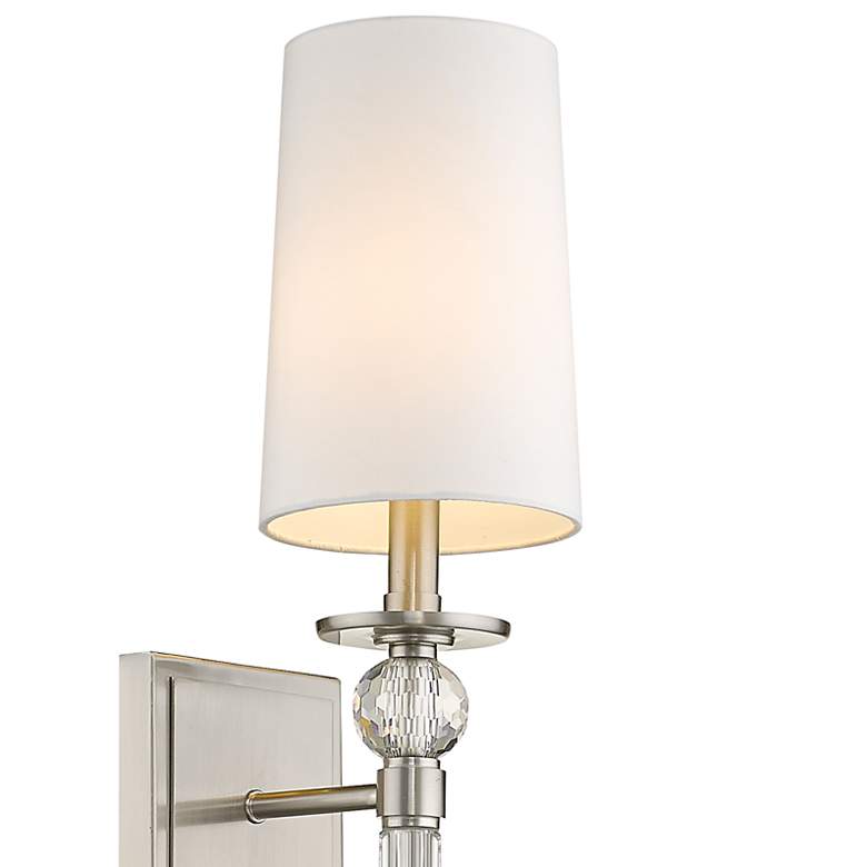 Image 2 Mia by Z-Lite Brushed Nickel 1 Light Wall Sconce more views