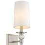 Mia by Z-Lite Brushed Nickel 1 Light Wall Sconce