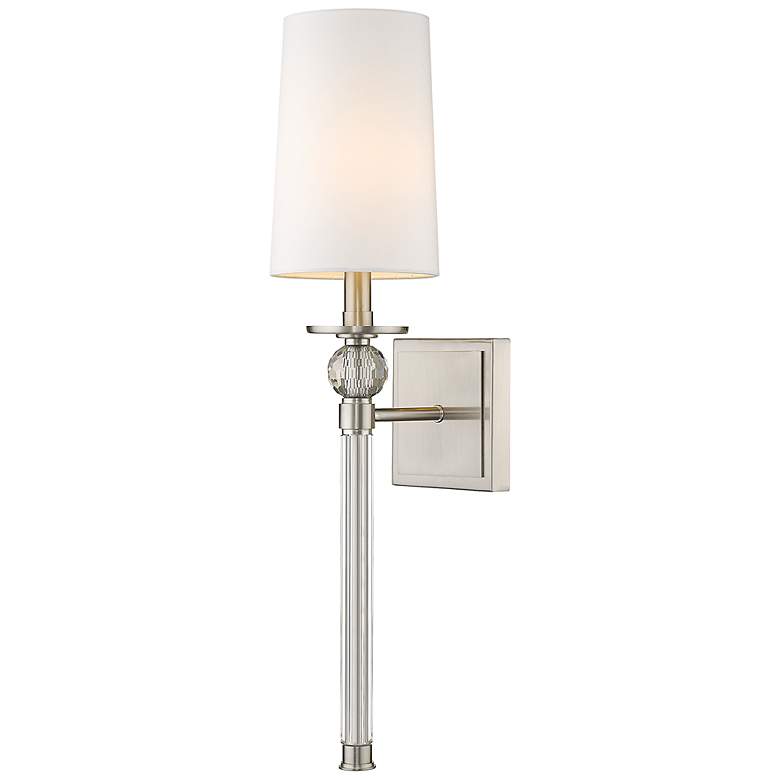 Image 4 Mia by Z-Lite Brushed Nickel 1 Light Wall Sconce more views