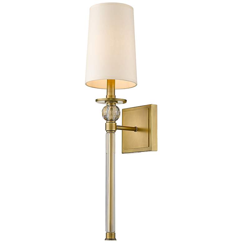 Image 1 Mia by Z-Lite Rubbed Brass 1 Light Wall Sconce