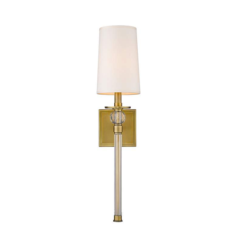 Image 2 Mia by Z-Lite Rubbed Brass 1 Light Wall Sconce more views