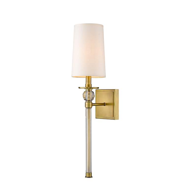 Image 3 Mia by Z-Lite Rubbed Brass 1 Light Wall Sconce more views