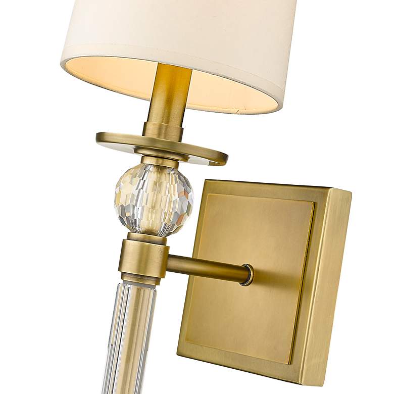 Image 4 Mia by Z-Lite Rubbed Brass 1 Light Wall Sconce more views