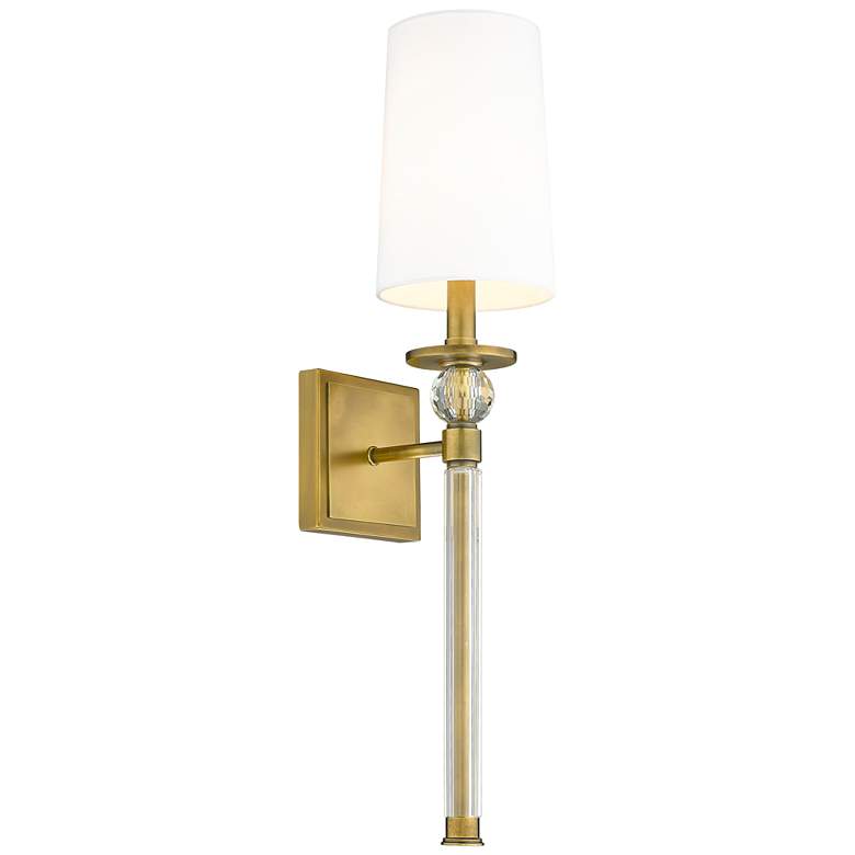 Image 1 Mia by Z-Lite Rubbed Brass 1 Light Wall Sconce