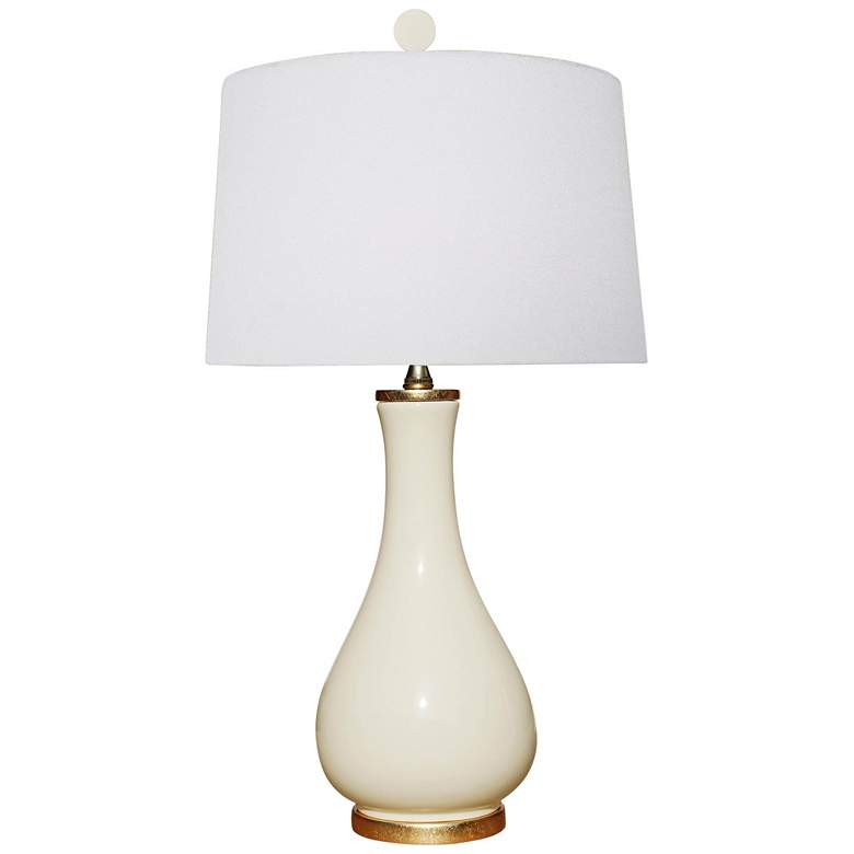 Image 1 Mia Dove White Porcelain Vase Accent Table Lamp