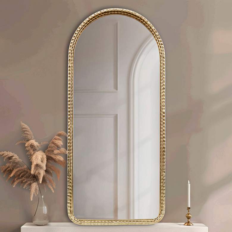 Image 1 Mia Gold 20" x 45" Arch Wall Mirror