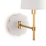 Thumbnail4 of Mia Natural Brass Hardwire Swing Arm Wall Lamp more views