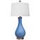 Mia Summer Blue Porcelain Vase Accent Table Lamp