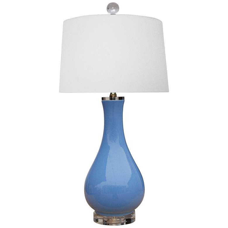 Image 1 Mia Summer Blue Porcelain Vase Accent Table Lamp