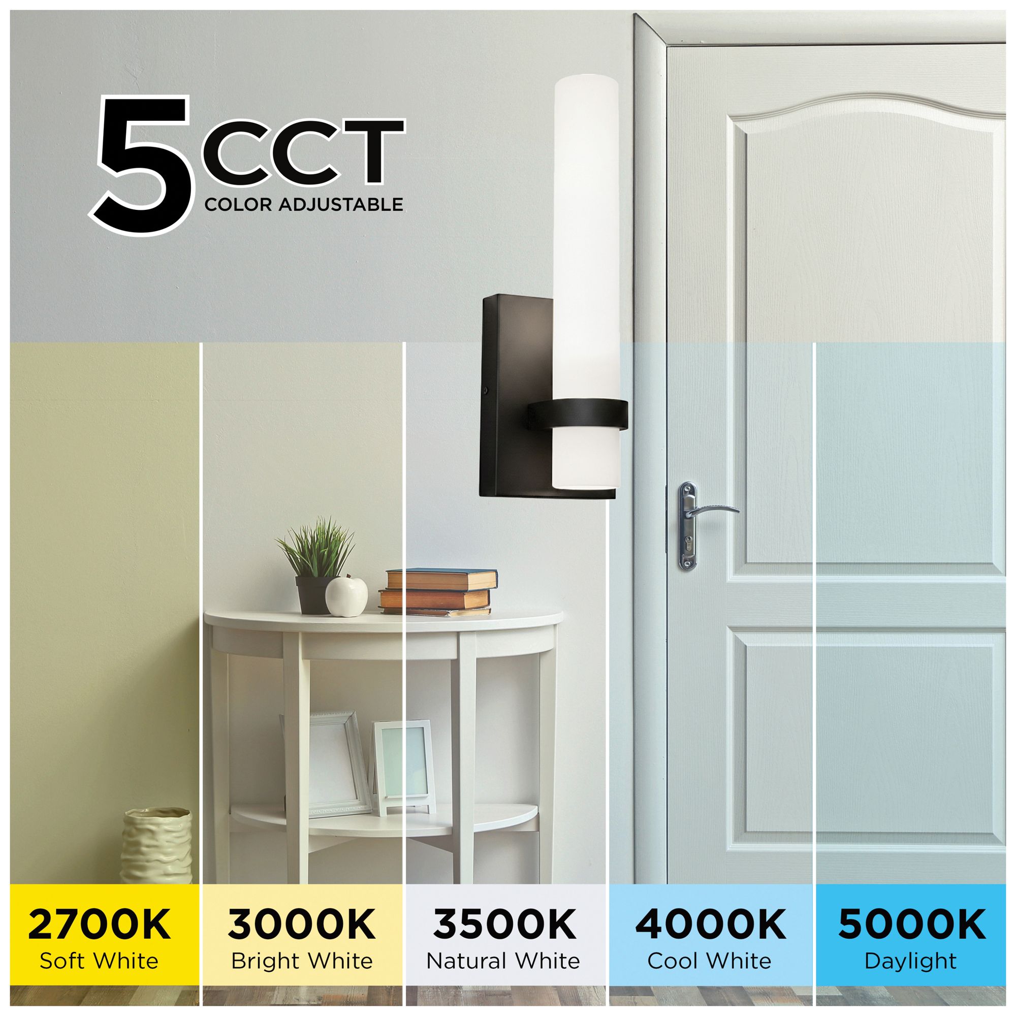 Image 6 Miami 13" High Black LED Sconce more views