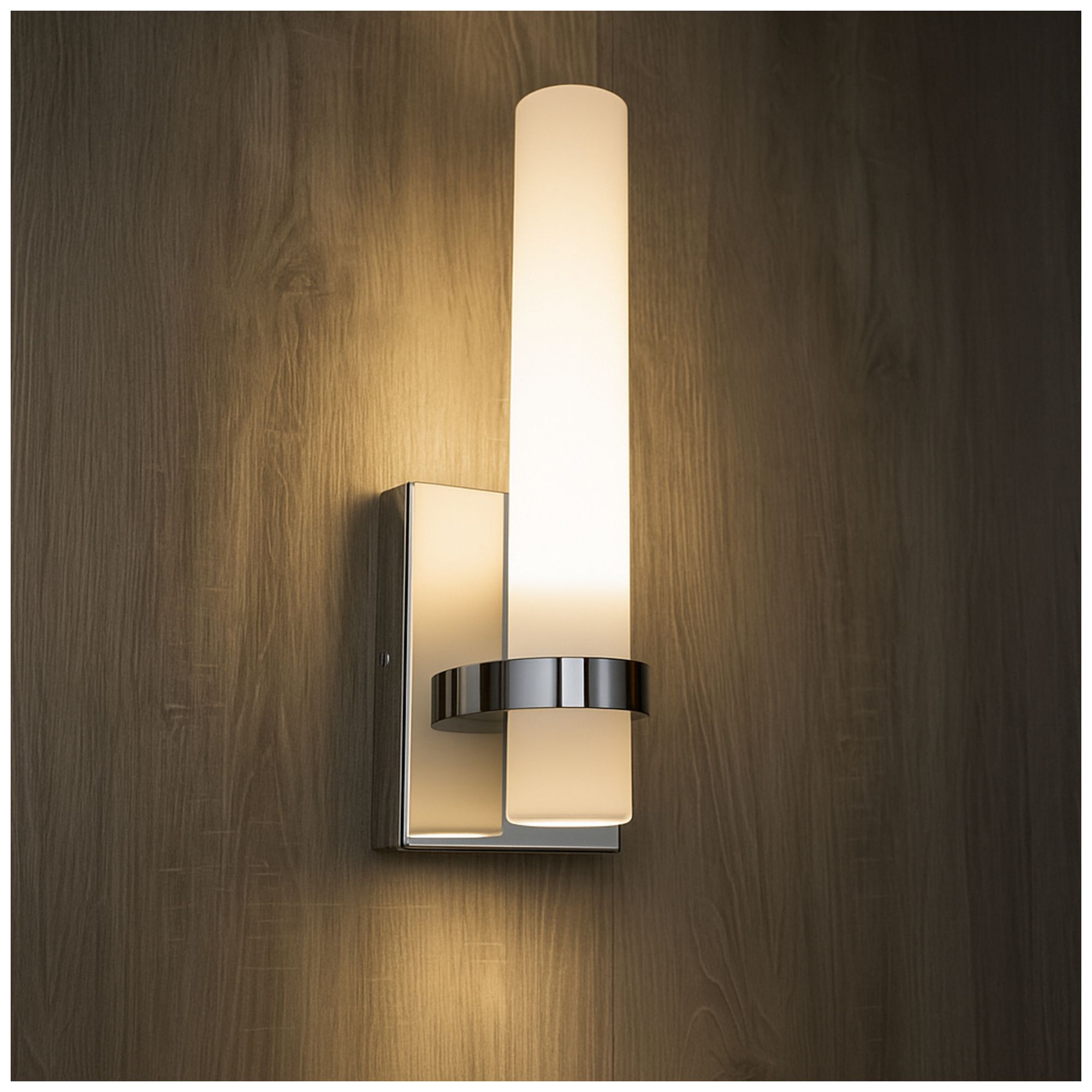 Image 5 Miami 13" High Polished Chrome LED Sconce more views