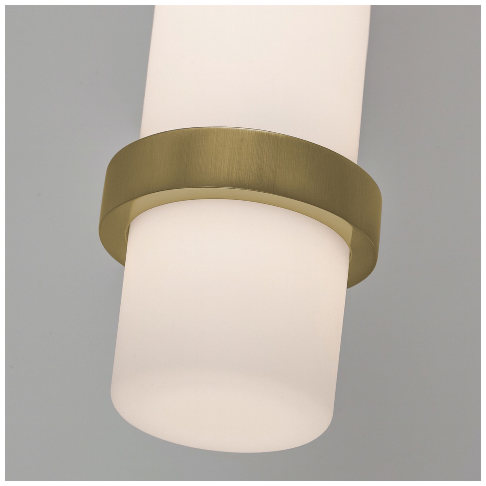 Image 4 Miami 15" High Light Antique Brass LED Pendant more views