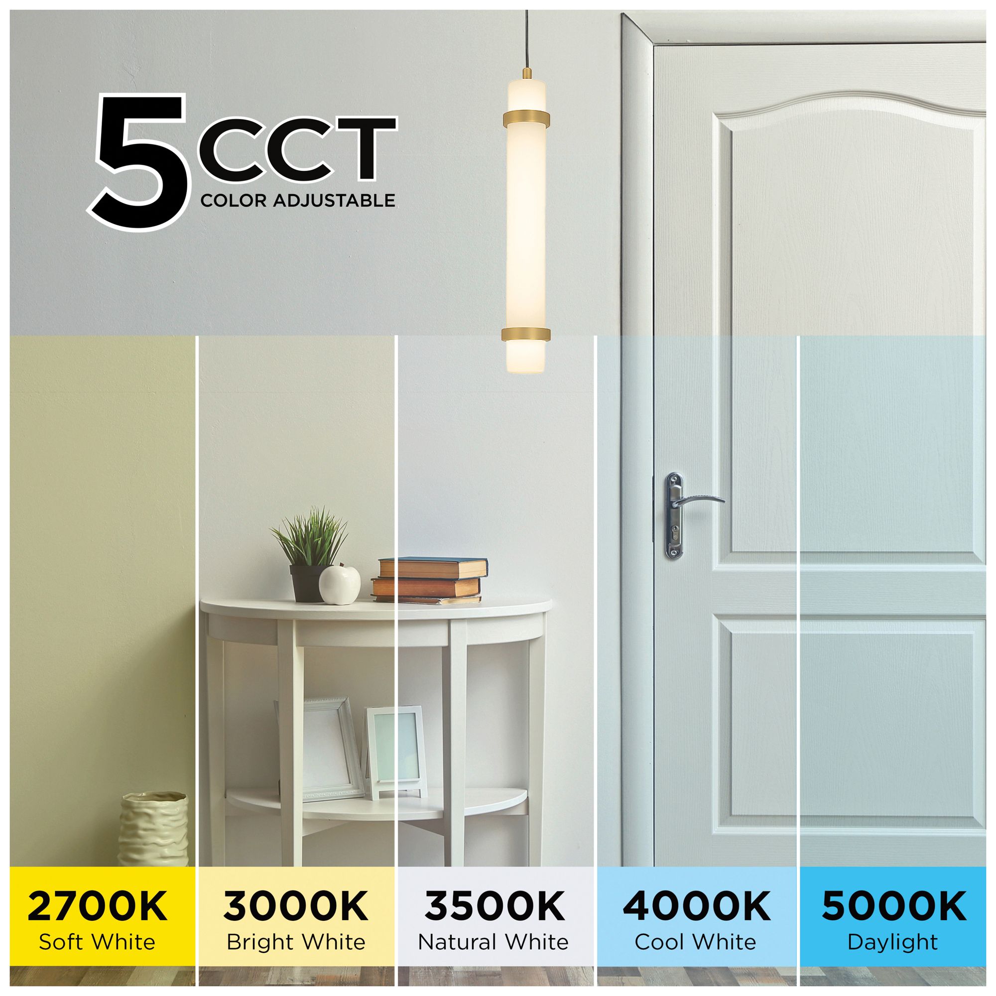 Image 6 Miami 15" High Light Antique Brass LED Pendant more views