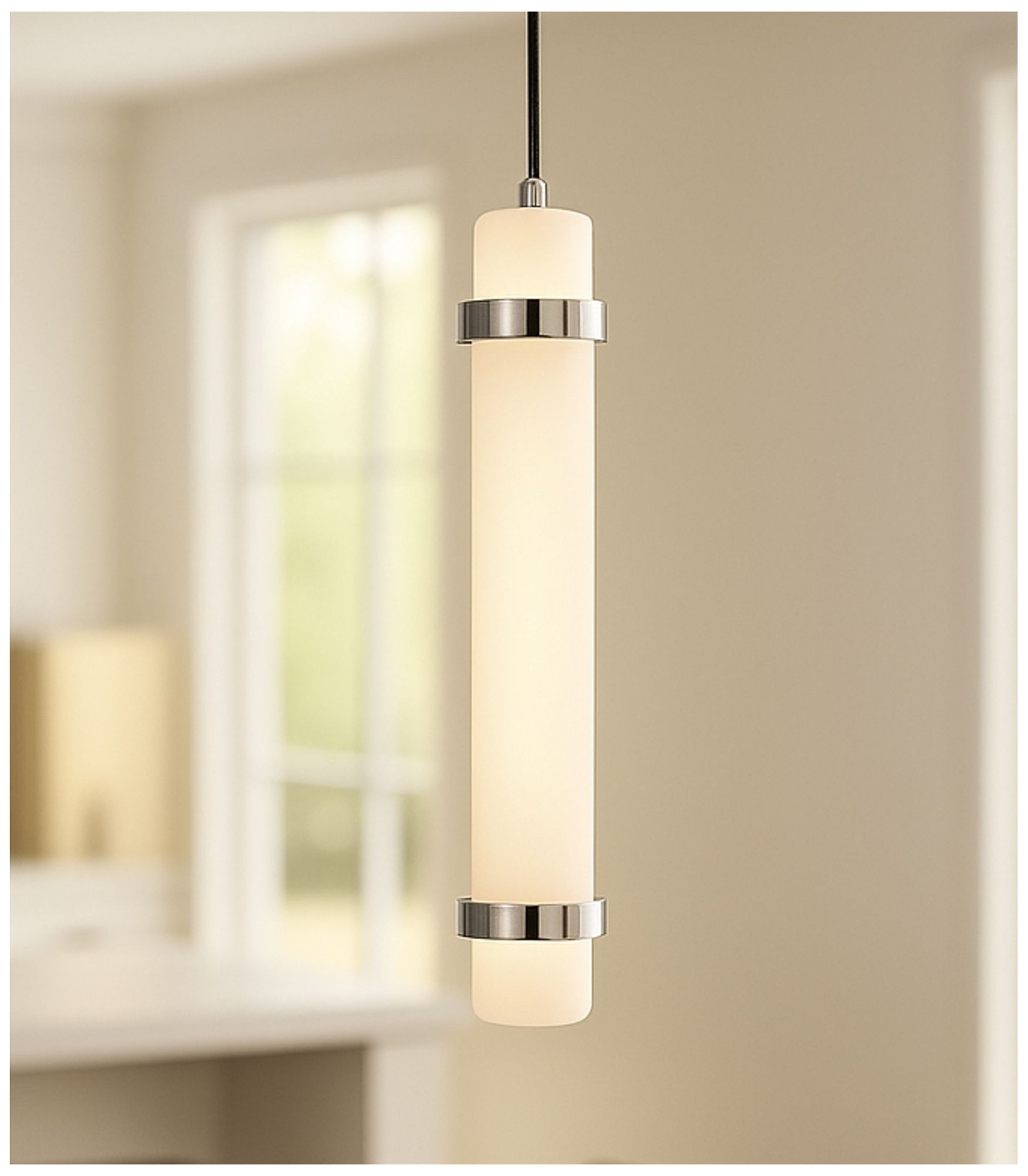 Image 5 Miami 15" High Polished Chrome LED Pendant more views