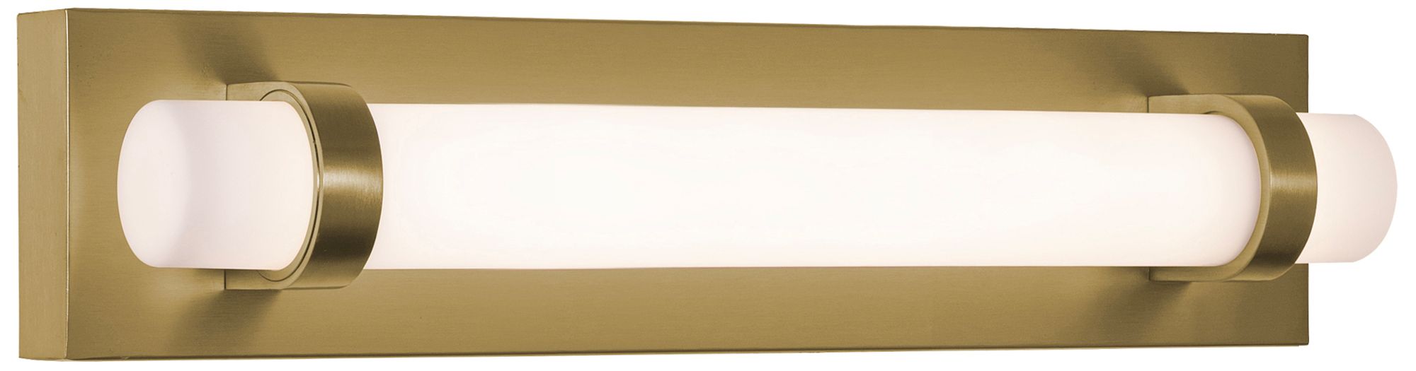 Image 2 Miami 18" Wide Light Antique Brass LED Vanity more views